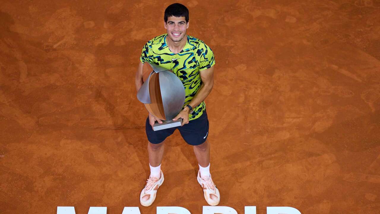 Теннис мадрид 2024 ж. Теннис Мадрид. Carlos Alcaraz Tennis. Теннис Мадрид арт. Mutua Madrid open 2024.