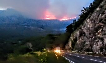 Vatra na Paštrovskoj gori pod kontrolom