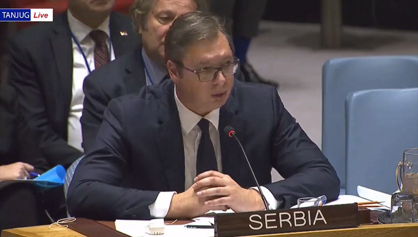 Vučić pred Savjetom bezbjednosti UN: Priština je ugrozila opstanak Srba na KiM!