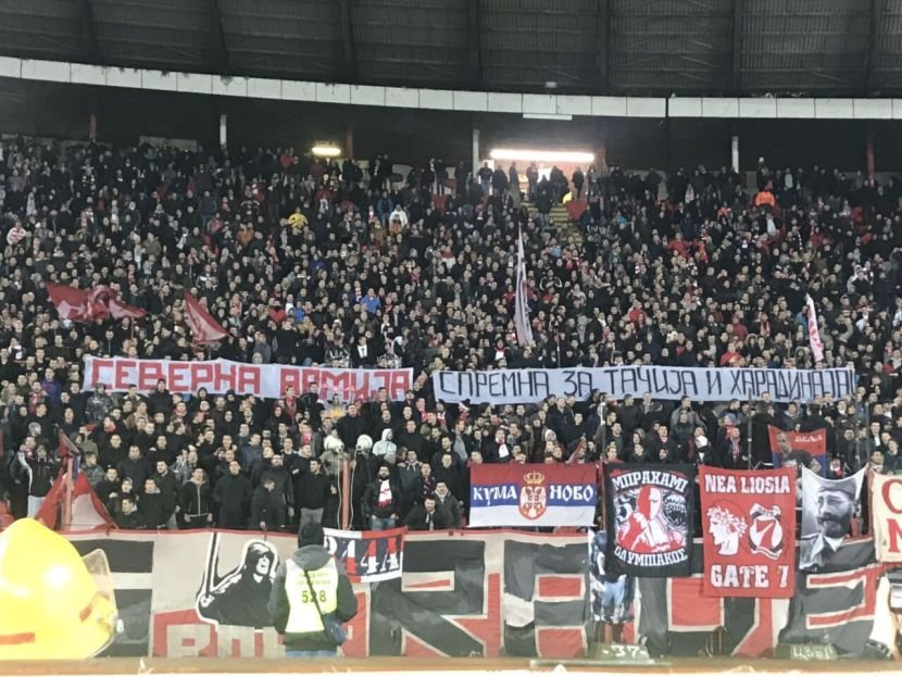 Delije spremne da idu na Kosovo, prijete Haradinaju i Tačiju (FOTO)