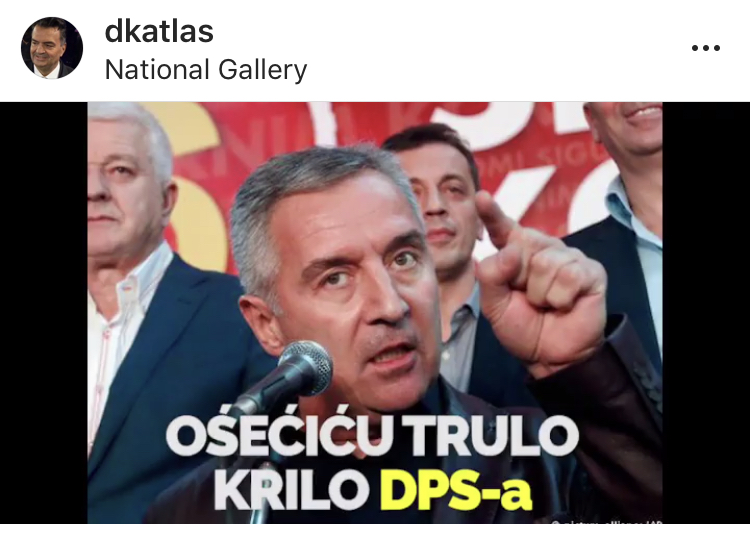 Knežević na Instagramu: „Odsjećiću trulo krilo DPS-a“