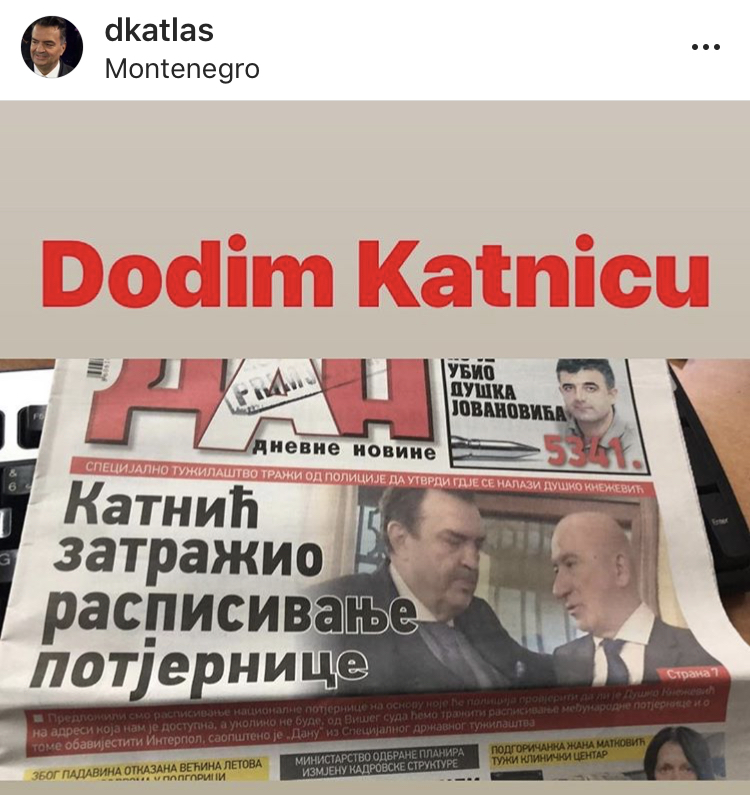 Duško Knežević odgovorio Katniću: Streknuo sam kad su mi javili za potjernicu, kad se vrnem bojim se da nećeš biti tamo!
