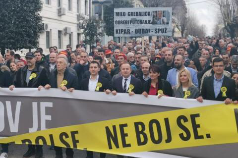Protest u Danilovgradu: Oslobodimo Crnu Goru od DPS-a