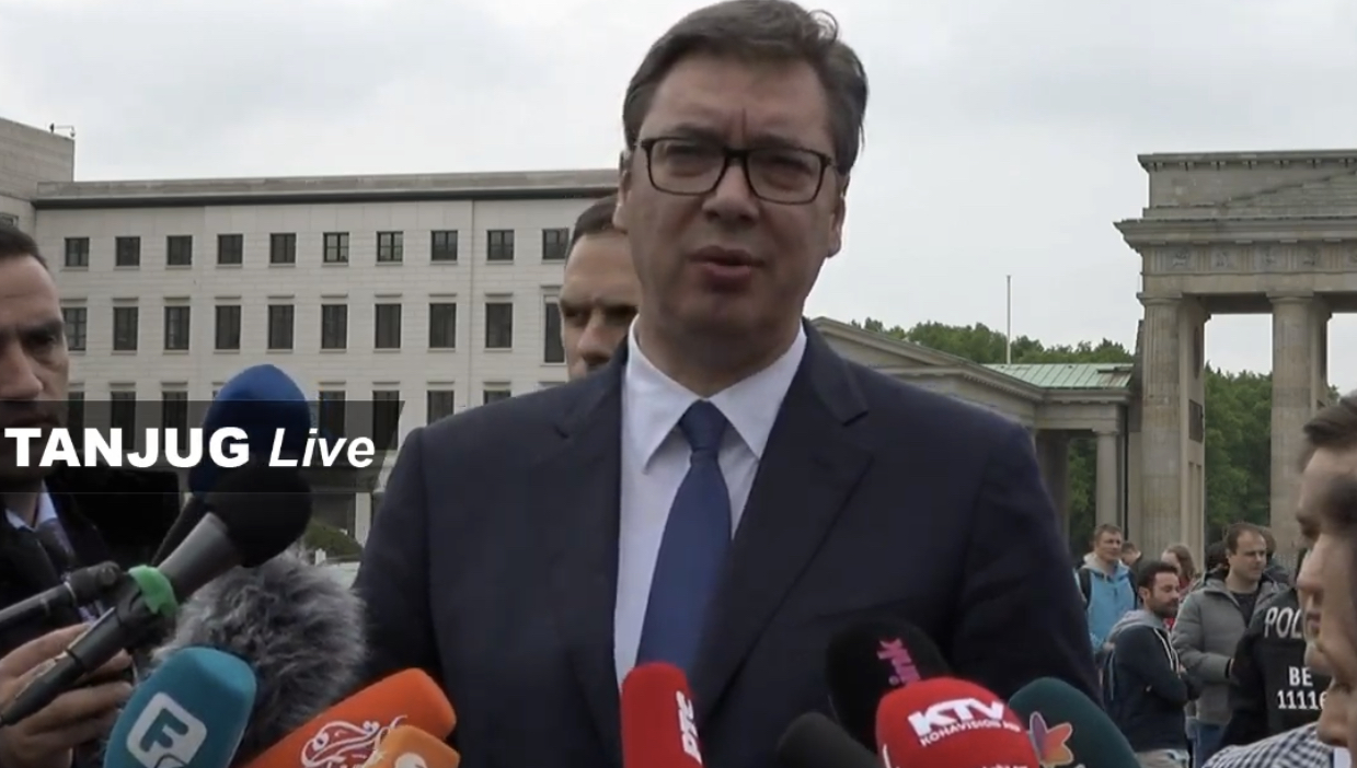 Vučić u Berlinu: Ne želimo sukobe već trajni mir