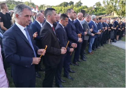 Obilježavanju godišnjice zločina u “Oluji” prisustvovali lideri DF-a, Dragoslav Šćekić i Marko Bato Carević!