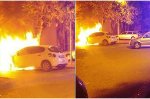 Podgorica: Zapaljen automobil kod Studentskog doma