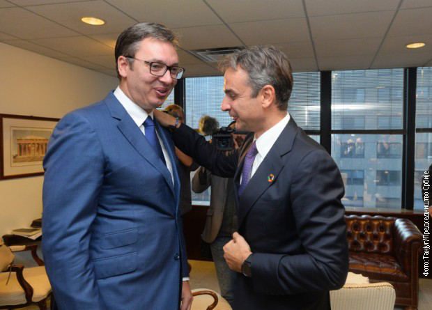 Vučić zamolio Micotakisa da Grčka ne mijenja stav o Kosovu i Metohiji