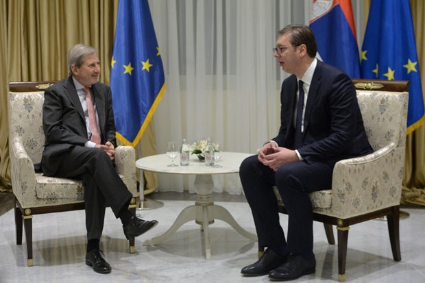 Han: Dobar sastanak sa Vučićem u Briselu