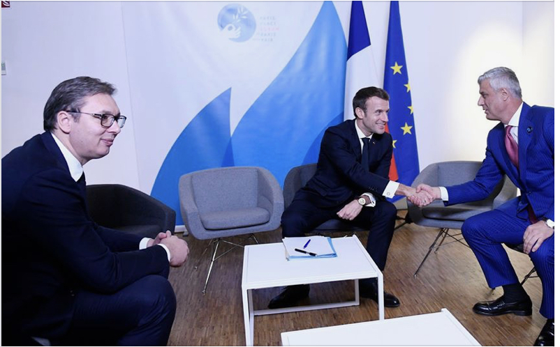 Sastanak kod Makrona: Tači tražio priznanje, Vučić poručio da je stav Srbije nepromijenjen