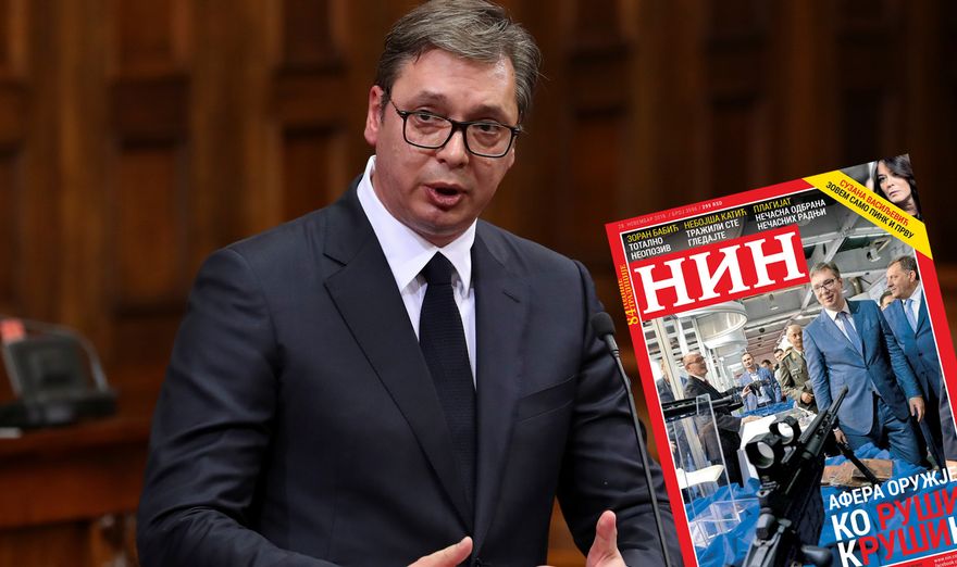 Skandalozna naslovna strana NIN-a: Snajper uperen u Vučić!