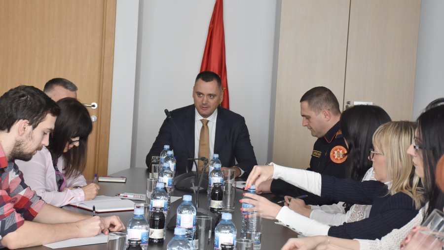 Sastanak šefa podgoričke policije sa predstavnicima medija