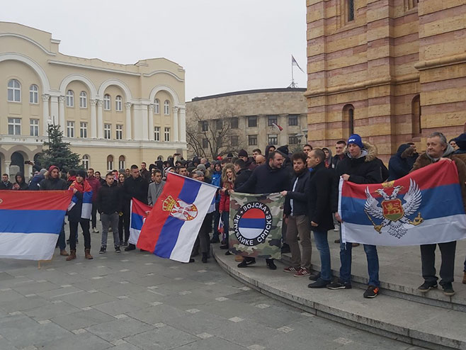 Podrška građana Banjaluke, Trebinja i Pala braći u Crnoj Gori