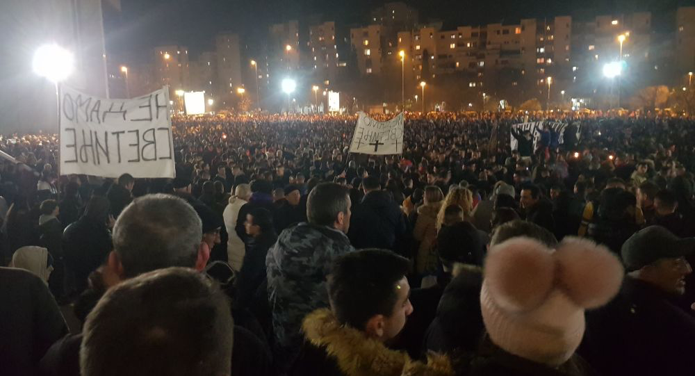 Narodna volja obasjala Podgoricu: “Ne damo svetinje”, “Kosovo je Srbija”!