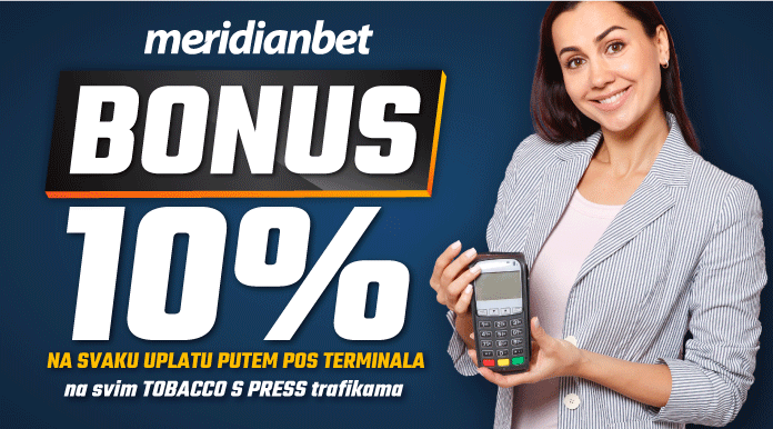 Meridian: Uplati putem mposa i osvoji bonus 10%!