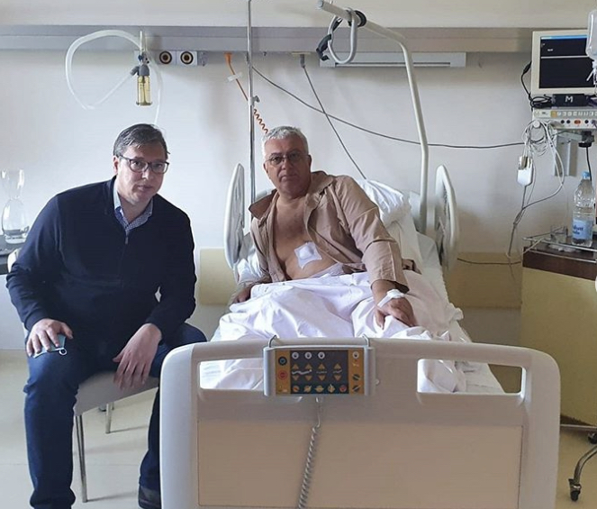 Mandića posjetio Vučić: Dobro se osjećam, hvala Bogu!