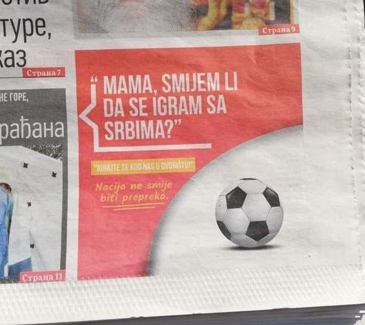 Bruka i sramota: U DAN-u objavljuju reklame u kojima se sprdaju sa Srbima!