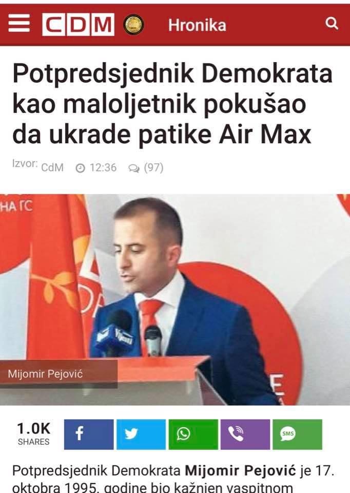 CDM dotakao dno: Besprizorni napad na funkcionera Demokrata, o Milovim milionima ćute!