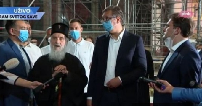 Vučić i patrijarh Irinej: Hram Svetog Save je važan za sve nas