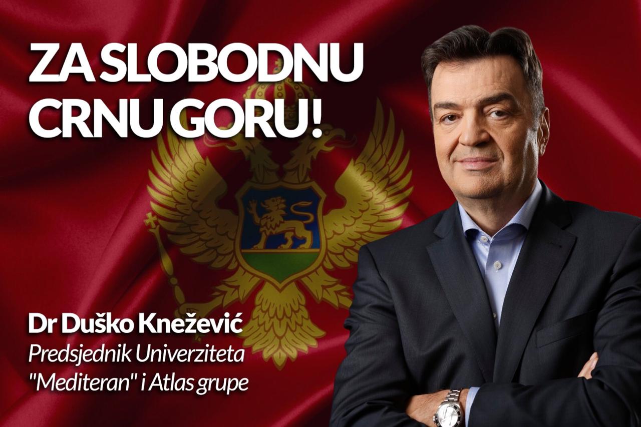 Knežević: Glasajte za promjene 30. avgusta, zajedno do slobode!