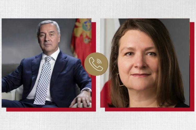 Ambasadorka Kanade sa Đukanovićem: Pratićemo i dalje evropski put CG