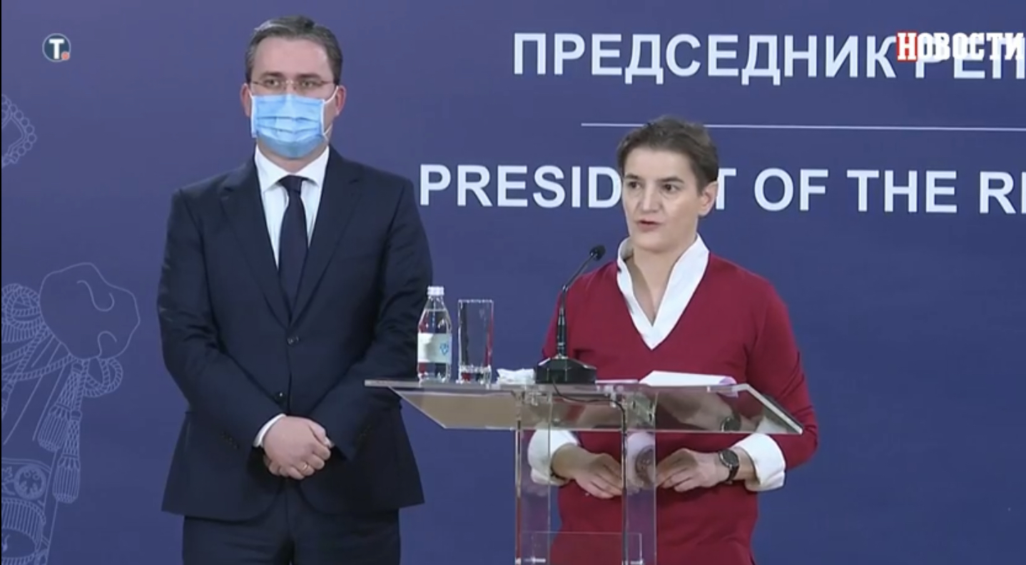 Brnabić saopštila: Srbija povlači odluku o protjerivanju ambasadora Crne Gore, podržavamo sve stavove našeg ambasadora u Podgorici!