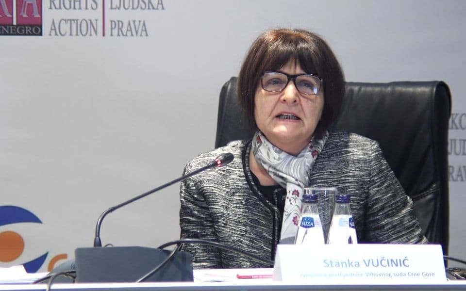Stanka Vučinić v.d. predsjednica Vrhovnog suda