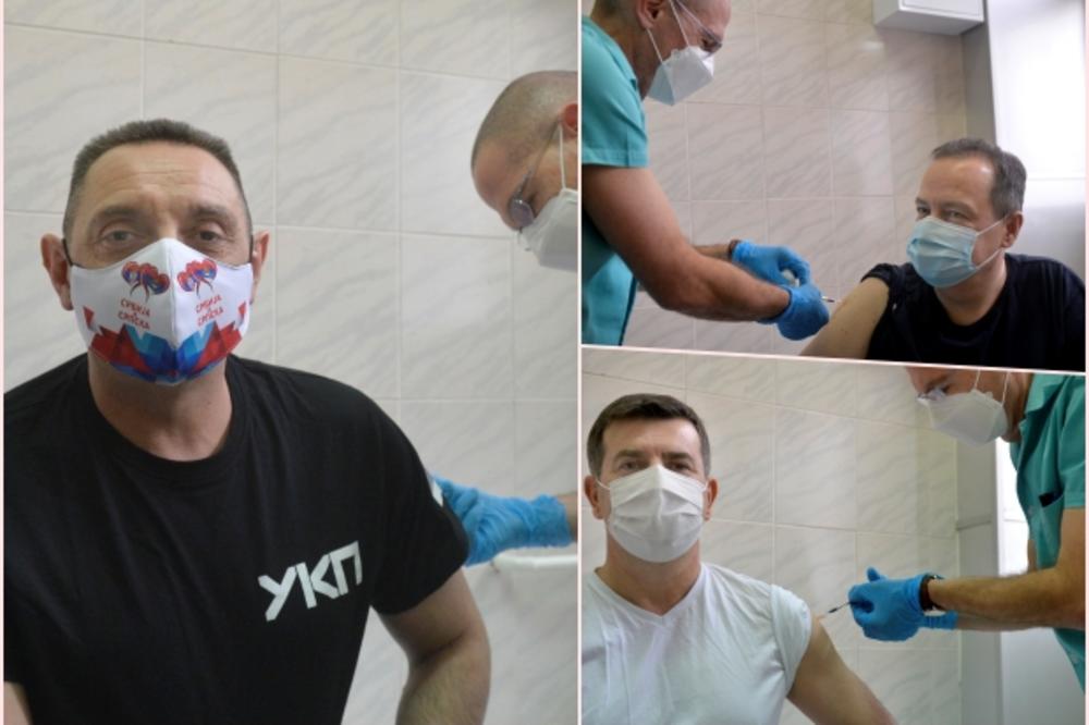 Ivica Dačić i Aleksandar Vulin na „Torlaku“ primili rusku vakcinu „Sputnjik Ve“ (FOTO)