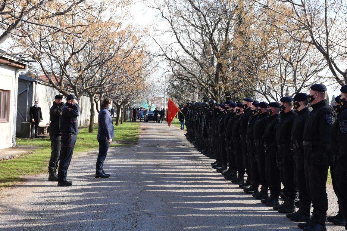 Ministar unutrašnjih poslova Sergej Sekulović i v.d direktor policije Vesko Damjanović obišli Sektor specijalne policije