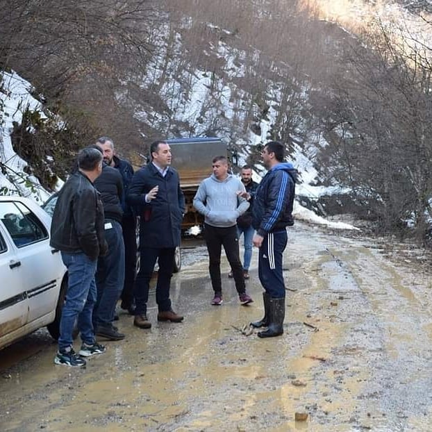Ščekić obišao klizište u Šekularu: Pomoć za ugrožena domaćinstva, sanacija puta u toku