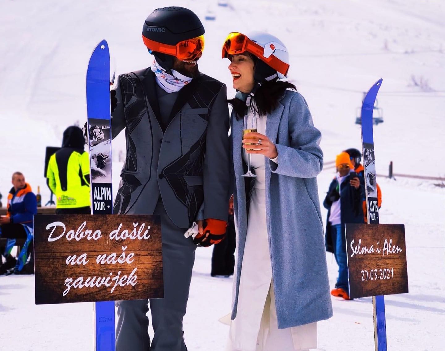 Neobično vjenčanje: Sudbonosno da pod punom ski opremom