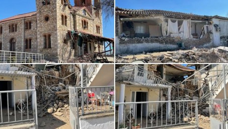 Stravične scene u Mesohoriju: Zemljotres uništio domove, crkva samo što se ne sruši
