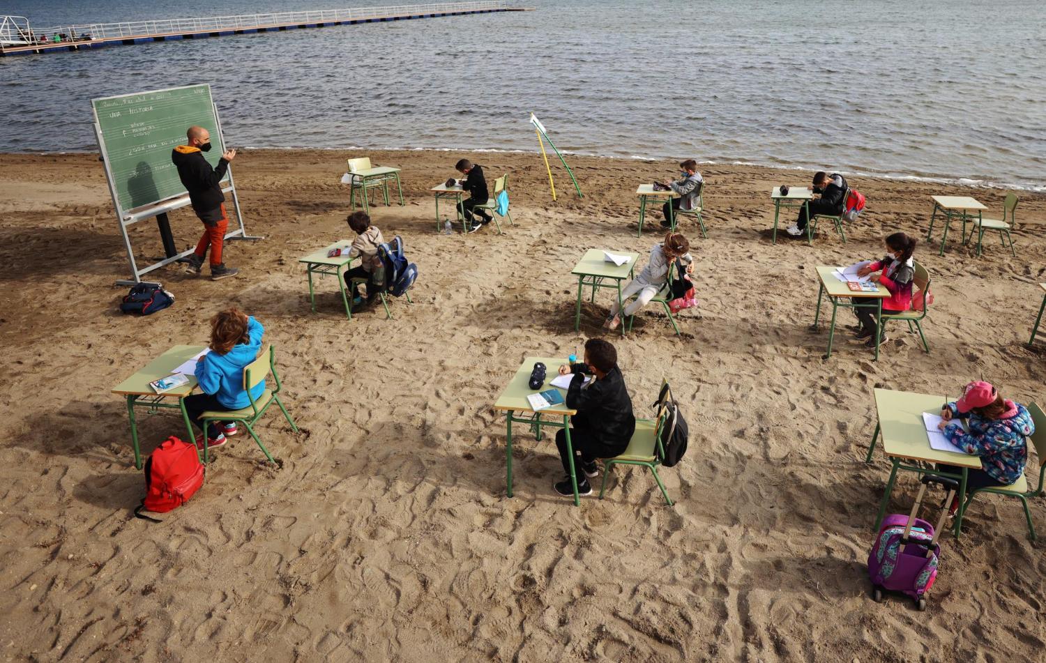 Plaža u Španiji, učionica iz snova