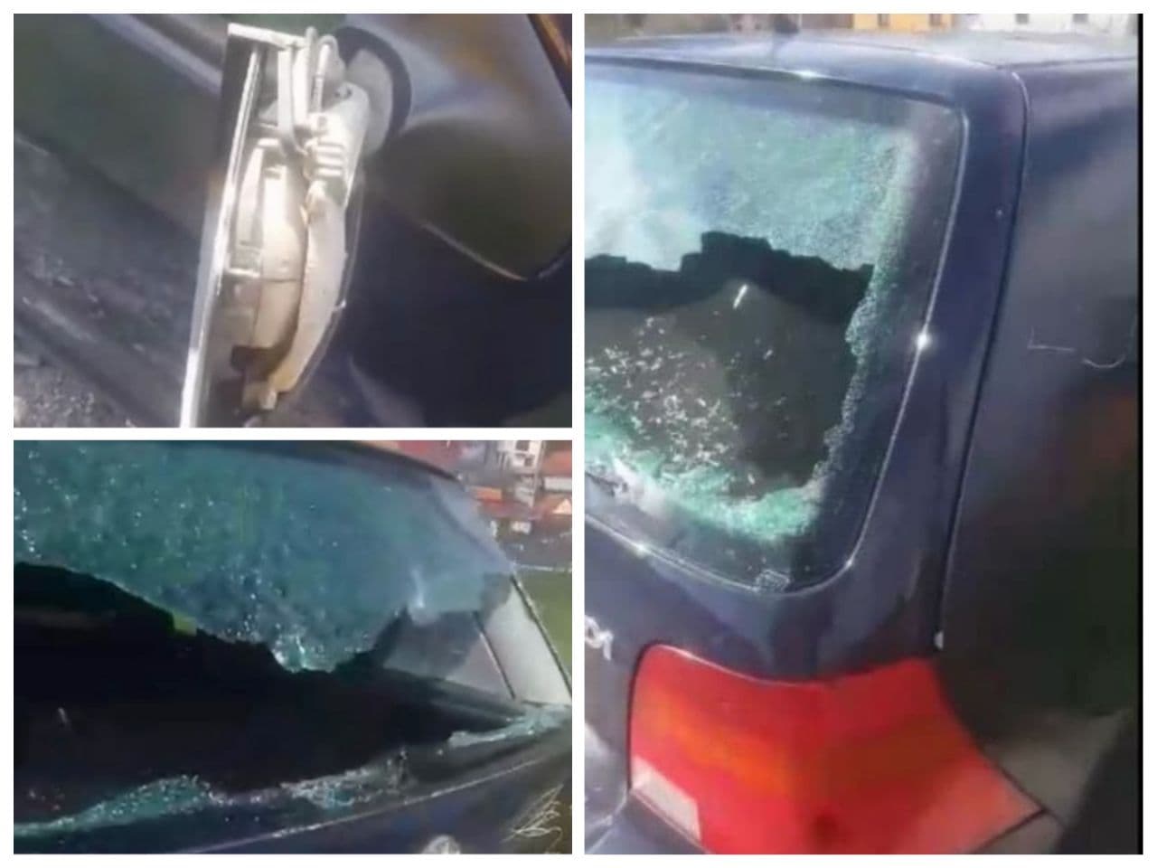 Na Cetinju ništa novo: Komite polupale auto vjernika SPC Petra Lekića