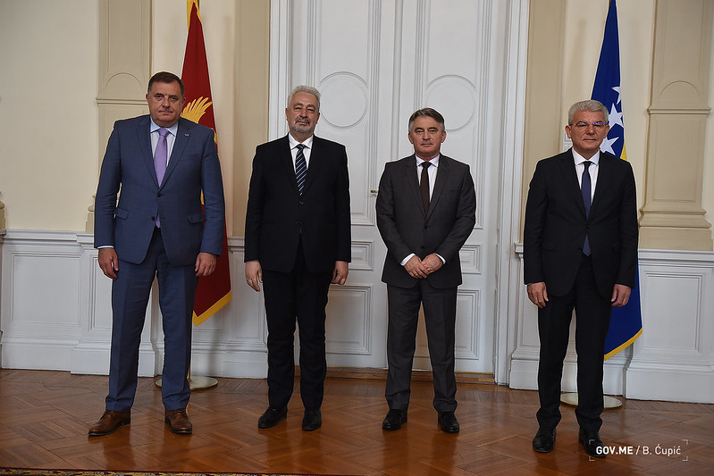 Krivokapić sa članovima Predsjedništva BiH: Budućnost Crne Gore i svih zemalja regiona u evropskoj porodici naroda