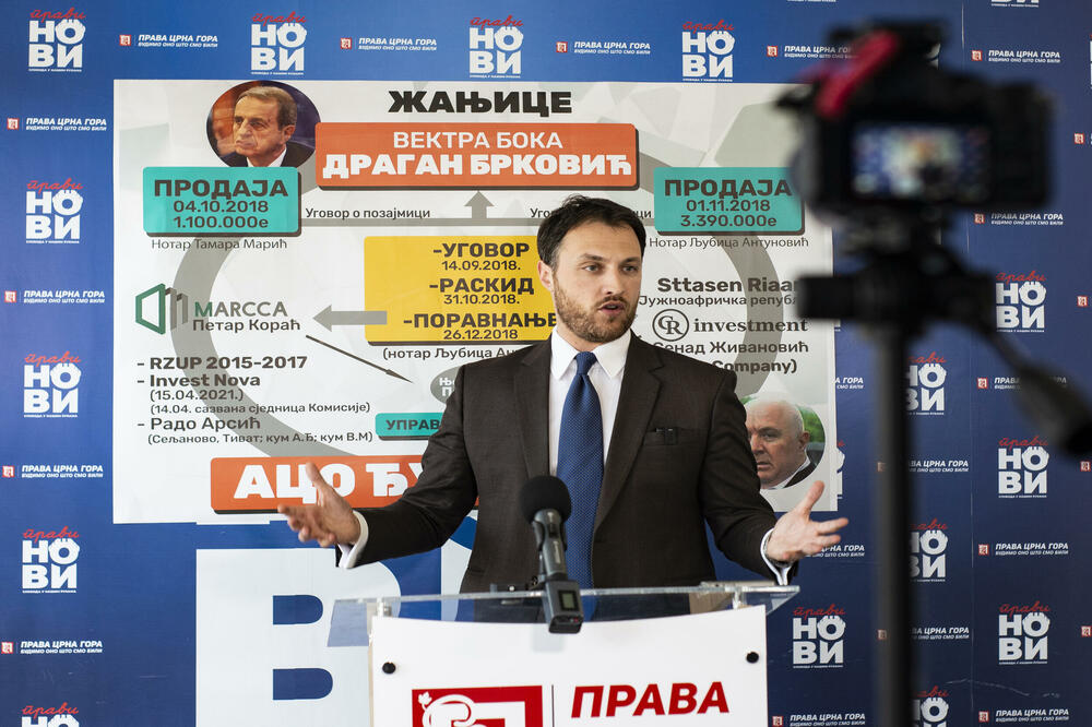 Milačić podnio krivične prijave: Aco Đukanović iza firmi koje su nezakonito otuđile državno zemljište kupovinom od Brkovića