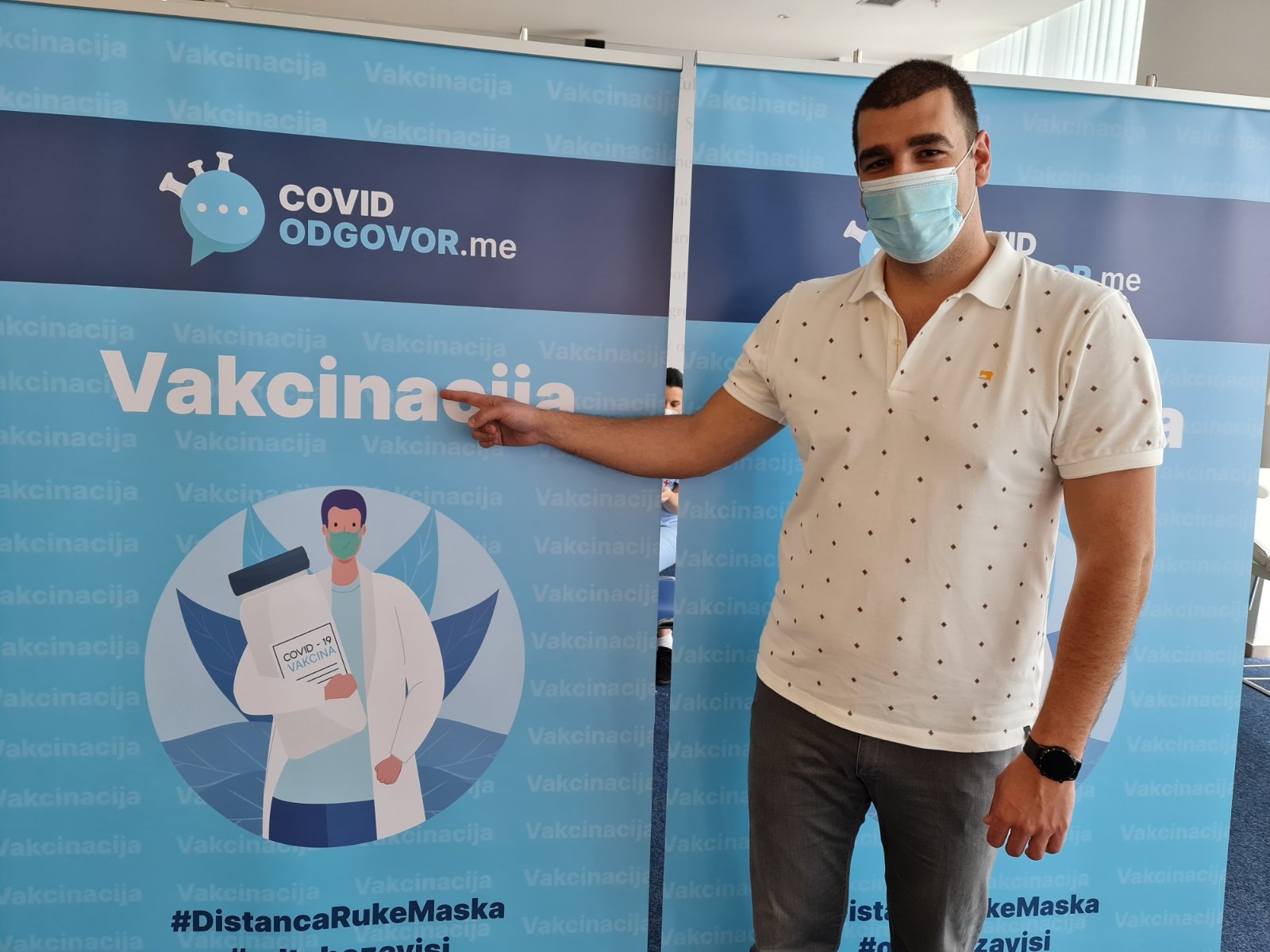 Rade Milošević se vakcinisao