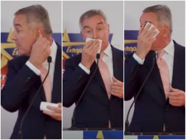 Predsjednik Crne Gore teško podnosi „toplotni udar“: Đukanović se na skupu u Herceg Novom „preznojavao“