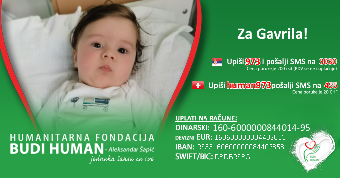 Na inicijativu predsjednika Vučića: Obezbijeđen novac za liječenje malog Gavrila!