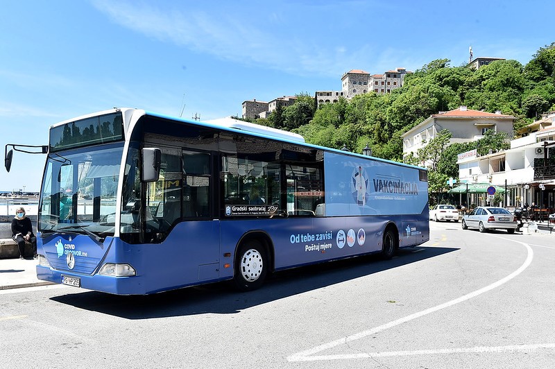Vakcinalni autobus će obilaziti prigradska naselja širom Crne Gore