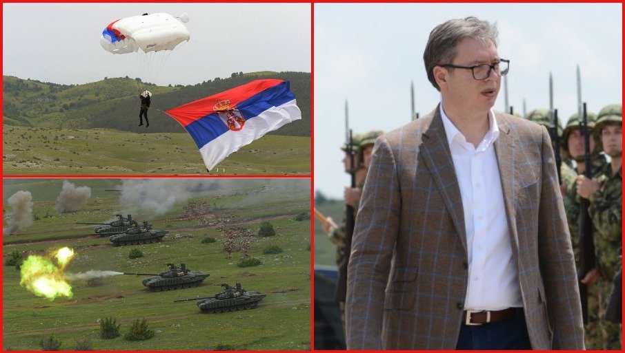 Vučić nakon vojne vježbe „Munjeviti udar“: Moć Srbije na zemlji i u vazduhu, kupujemo nove bespilotne letjelice