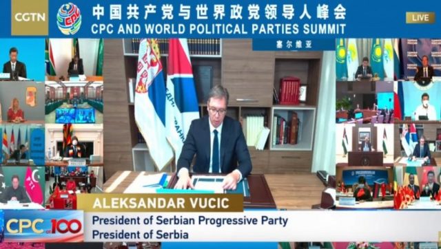 Vučić na online Samitu povodom 100 godina Komunističke partije Kine: Srpski narod je posvećen ostvarivanju sve jačih veza sa Kinom