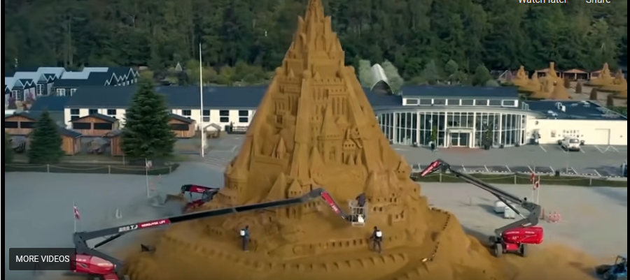 Najveći dvorac od pijeska u Danskoj (VIDEO)