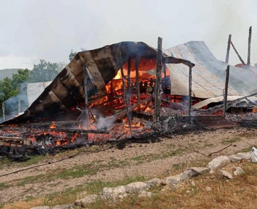Nikšić: Izgorjela štala, stradalo 300 koza