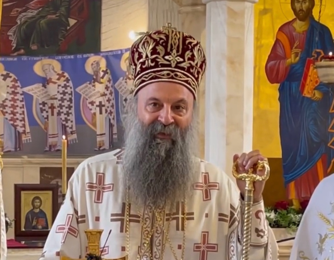 Patrijarh Porfirije: Pravoslavni mitropoliti vjekovima se ustoličavaju na Cetinju, prepoznajemo one koji unose mržnju među braćom!