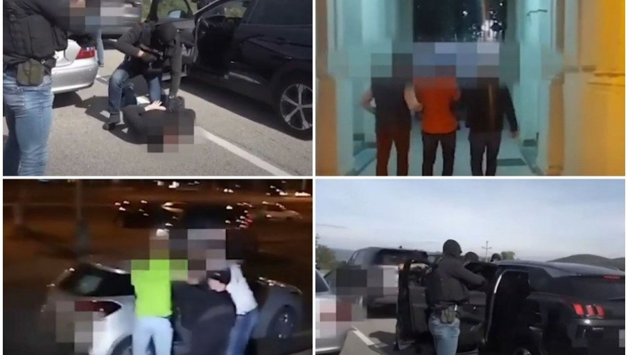 Snimak hapšenja Božidara Stolića:  Sa pripadnikom BIA i članom zemunskog klana osumnjičen za prinudu (VIDEO)
