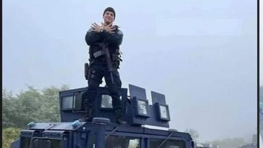 Sraman potez specijalca ROSU:  Dvoglavim orlom provociraju Srbe (FOTO/VIDEO)