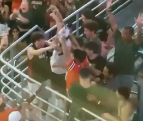Navijači uz pomoć zastave uhvatili mačku koja je pala s krova stadiona