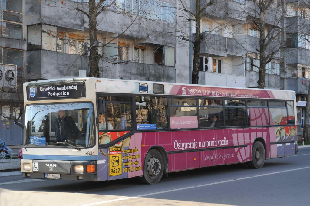 Podgorički prevoznik Alivodić autobusku kartu poskupljuje za deset centi