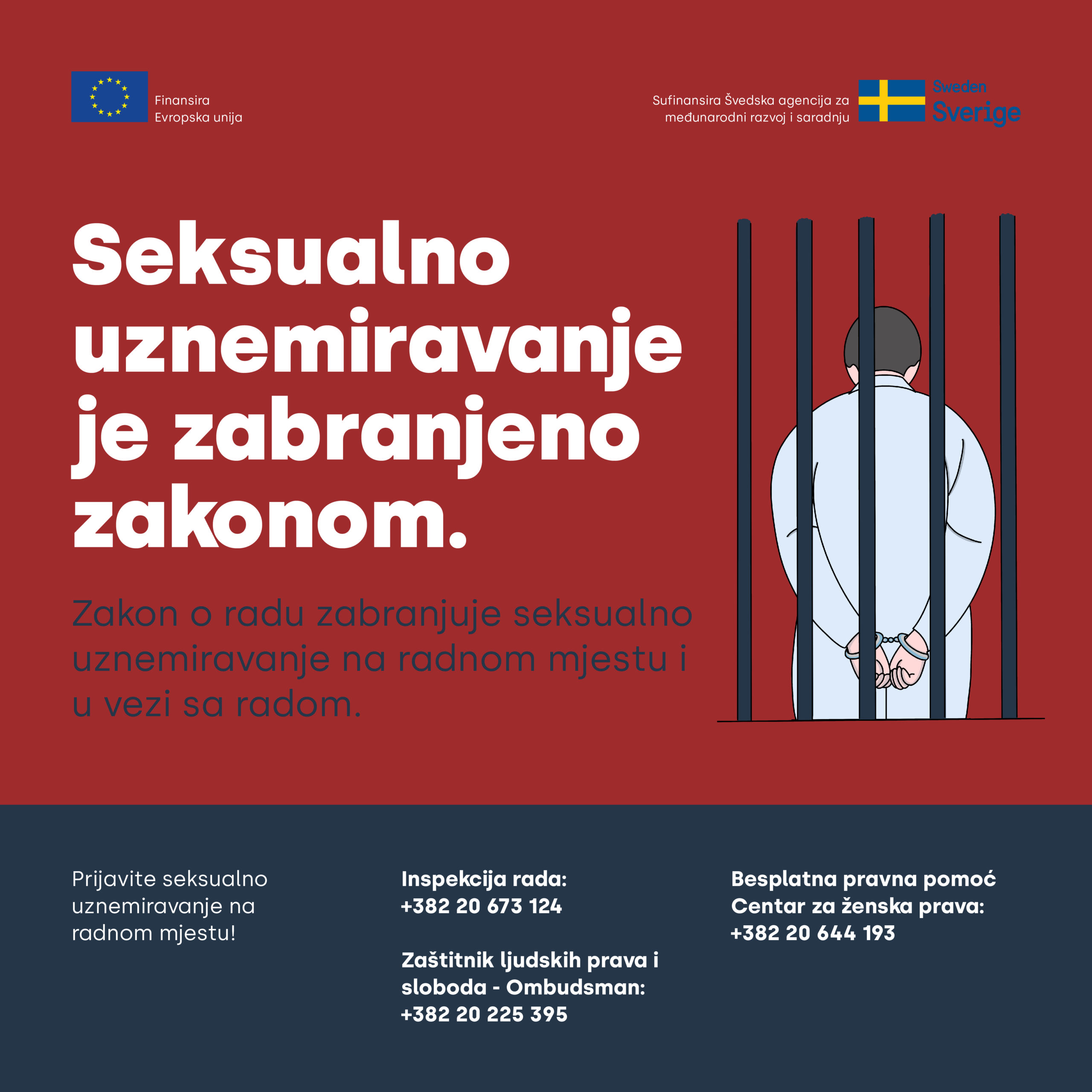 Centar za ženska prava pokreće kampanju protiv seksualnog uznemiravanja na radnom mjestu ili pri zapošljavanju.