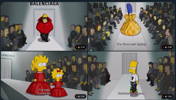 Fashion week: Simpsonovi predstavili Balensijaginu kolekciju